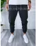 Pantaloni barbati conici gri inchis casual B6300 P20-2.1