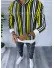 Hanorac barbati slim fit galben cu imprimeu K351 O6-5.1