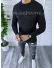 Pulover barbati gros slim fit negru T3614 i5-2.3