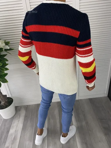 Pulover barbati gros slim fit T3576 109-5 U2-2