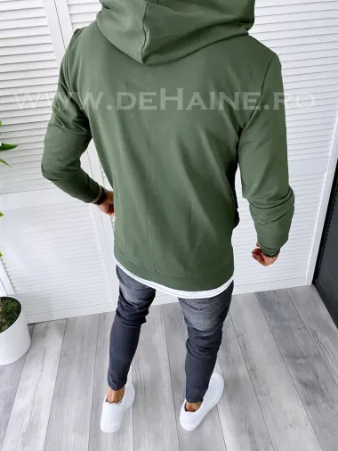 Hanorac barbati slim fit kaki 2692 D3-2.3