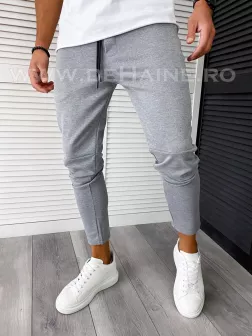 Pantaloni de trening slim fit gri deschis B6234 115-2
