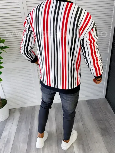 Bluza barbati slim fit in dungi K352 20-5.1