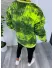 Bluza barbati oversize imprimeu verde K361 32.1-2.3 E