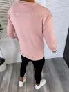 Bluza barbati roz vatuita slim fit K411 i18-2