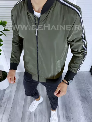 Geaca barbati de toamna kaki din fas subtire B5987 32-2