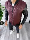 Geaca barbati grena din piele ecologica B5990 O2-4.3