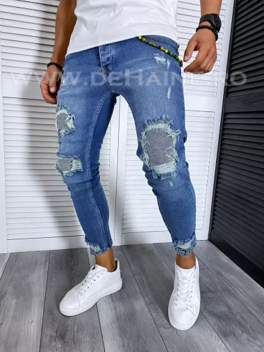 Blugi barbati conici albastri B6016 D4-5.1