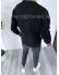 Bluza barbati neagra slim fit K404 V13