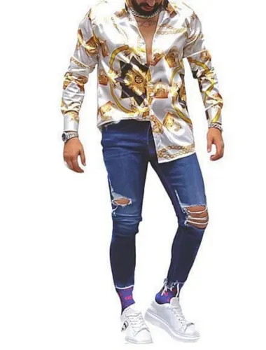 Camasa barbati slim fit pentru evenimente,95%Satin, B5906 