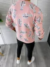 Bluza barbati cu imprimeu roz K410 i5-4.3