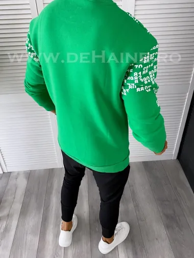 Bluza barbati verde cu imprimeu K413 15-4.1