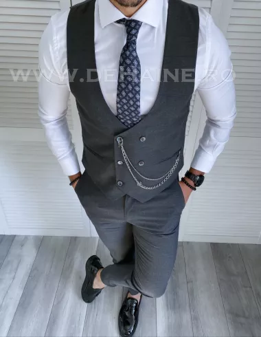 Compleu barbati Vesta + Pantaloni B4007 I2-5.3 Compleu barbati Vesta + Pantaloni B4007 I2-5.3