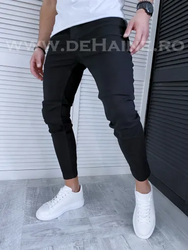 Blugi barbati conici negri 1019 D2