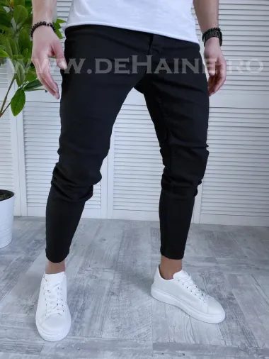 Blugi barbati conici negri 1019 D2