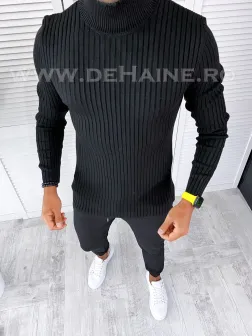 Helanca barbati slim fit neagra T3717 P20-2.3