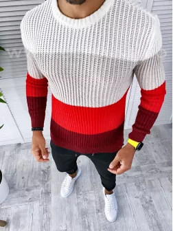 Pulover barbati gros bordo slim fit T3574 11-4 E~ Pulover barbati gros bordo slim fit T3574 11-4 E~