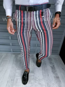 Pantaloni barbati eleganti in dungi B1907 2-4 e , F5-3