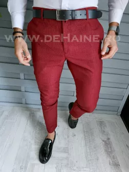 Pantaloni barbati eleganti grena B1769  2-3 E, F6-5
