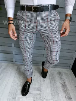 Pantaloni barbati eleganti in carouri B1735 F4-5.2