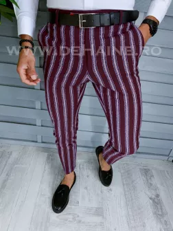 Pantaloni barbati eleganti violet B1556 B6-1.2/ 4-1 E