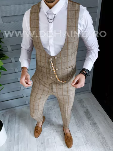 Compleu barbati maro Vesta + Pantaloni B1452 6-2