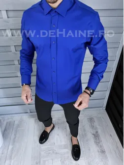 Camasa barbati albastra slim fit B1362 E