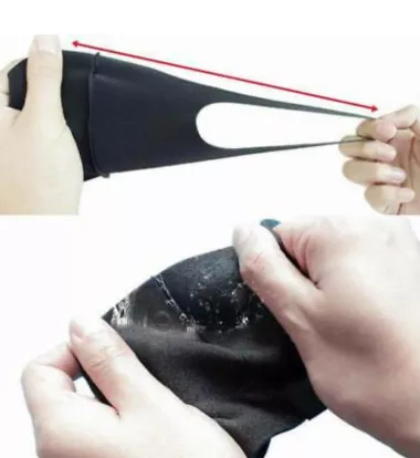  Set 6 masti de protectie reutilizabile negre