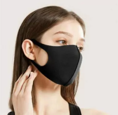  Set 6 masti de protectie reutilizabile negre