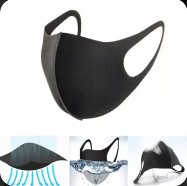  Set 6 masti de protectie reutilizabile negre