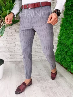 Pantaloni barbati eleganti grena ZR A5591  F4-2