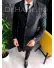 Palton barbati iarna negru A3109 117-3
