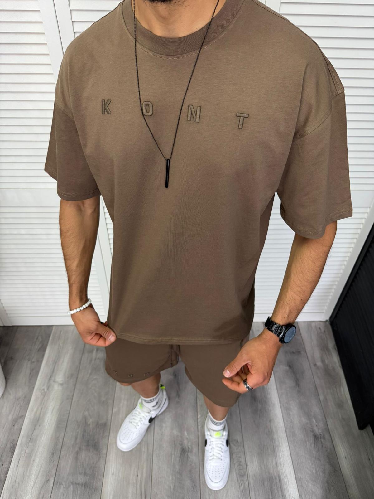 Trening barbati maro pantaloni + tricou 13288 D2-2.3