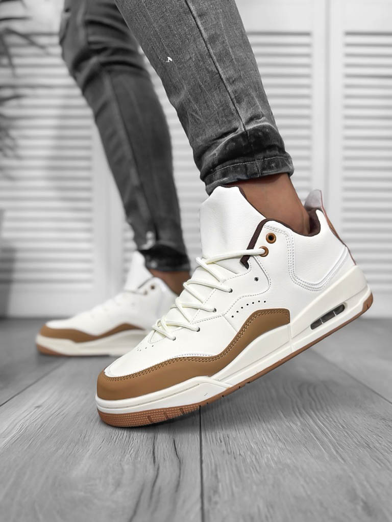 Adidasi barbati casual  crem 5919