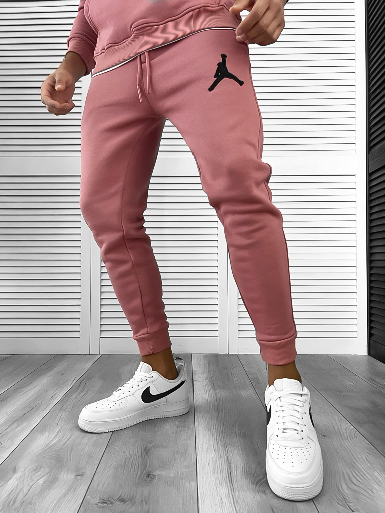 Pantaloni de trening roz conici 123451 P19-2.2