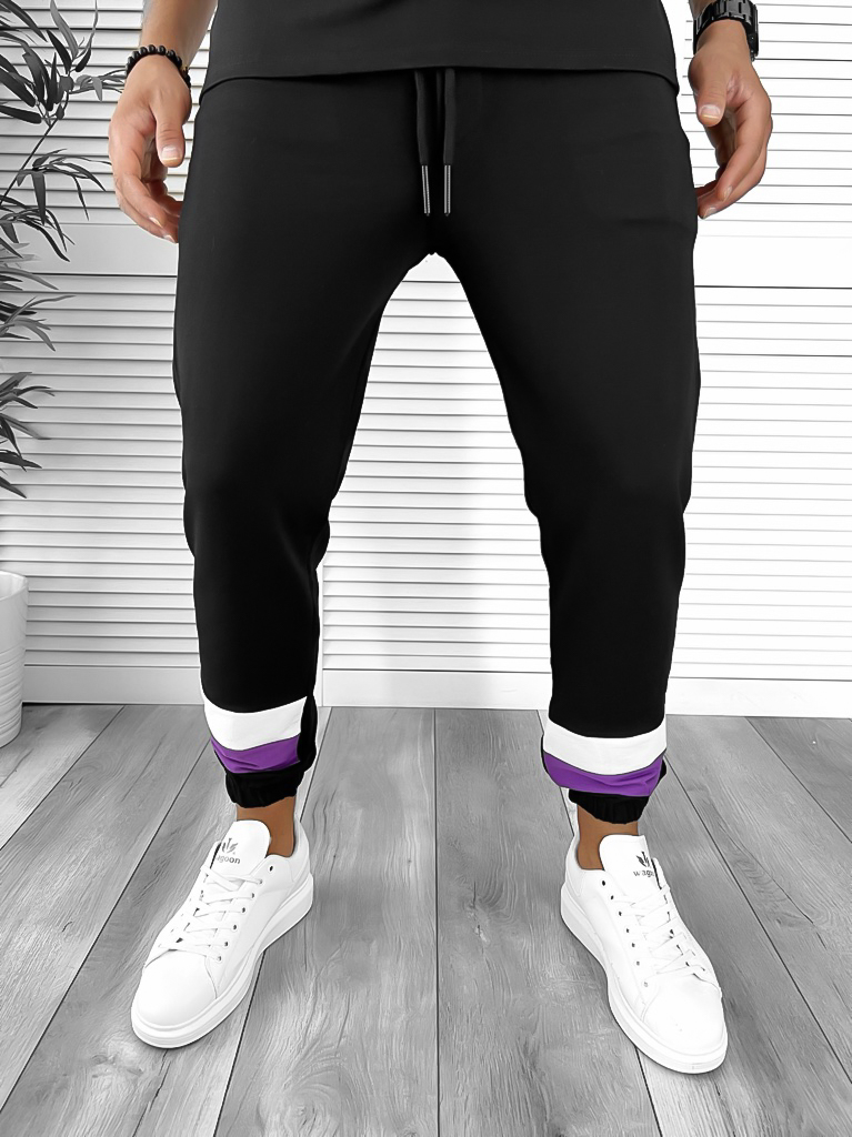 Pantaloni de trening negru conici b7990 p18-4.3