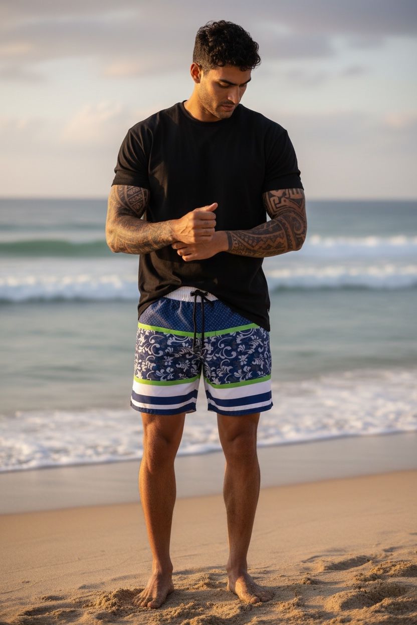 Sort de baie cu imprimeu 12540 I5-2.1