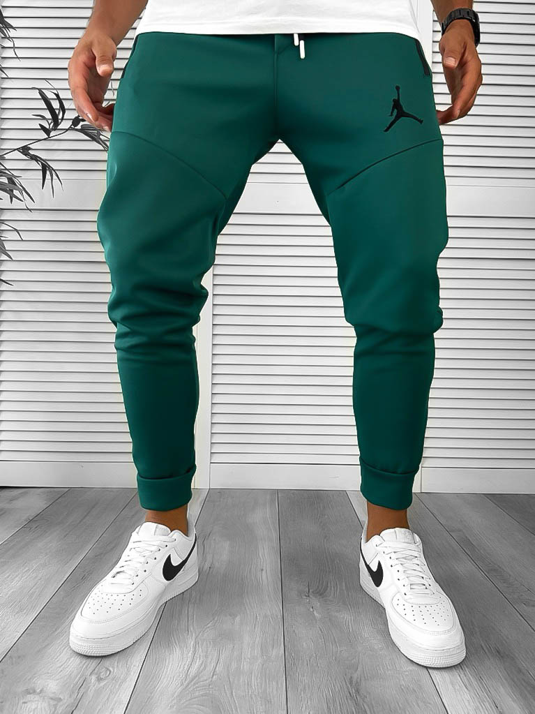 Pantaloni de trening verzi conici  silon  12361  37-4