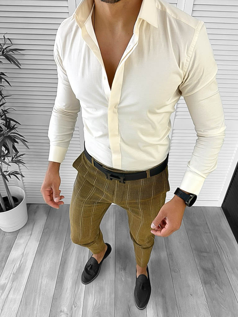 Tinuta barbati smart casual Pantaloni + Camasa 12648 E
