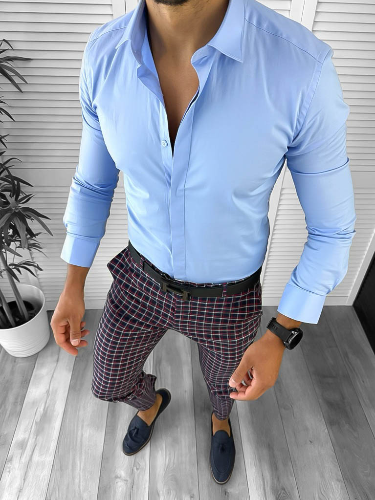 Tinuta barbati smart casual Pantaloni + Camasa 12663 Tinuta barbati smart casual Pantaloni + Camasa 12663