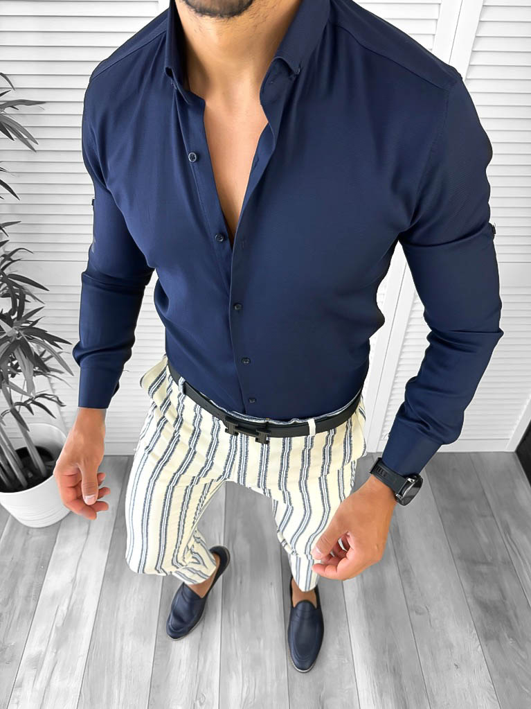 Tinuta barbati smart casual Pantaloni + Camasa 12665 E Tinuta barbati smart casual Pantaloni + Camasa 12665 E