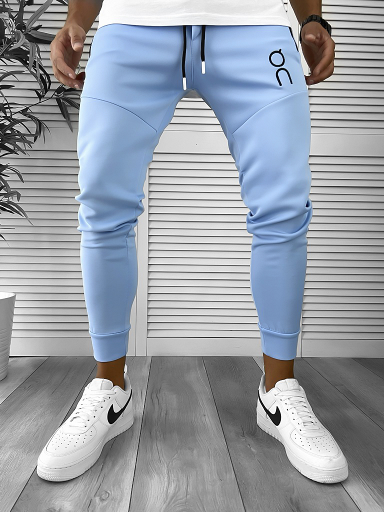 Pantaloni de trening bleu conici 12260 103-2