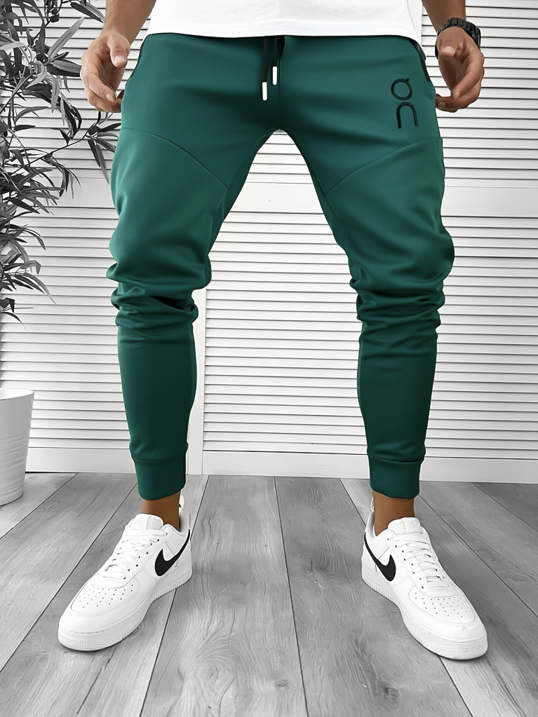 Pantaloni de trening verde conici 12260 P20-4.2