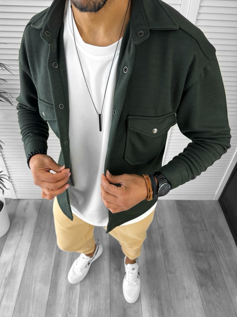 Camasa barbati casual neagra 12916