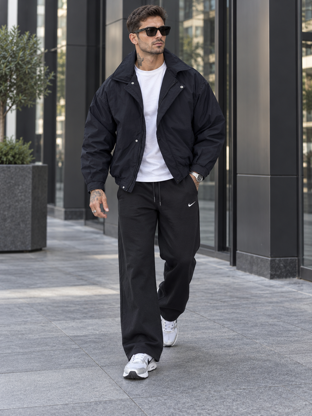 Geaca barbati de iarna neagra w214