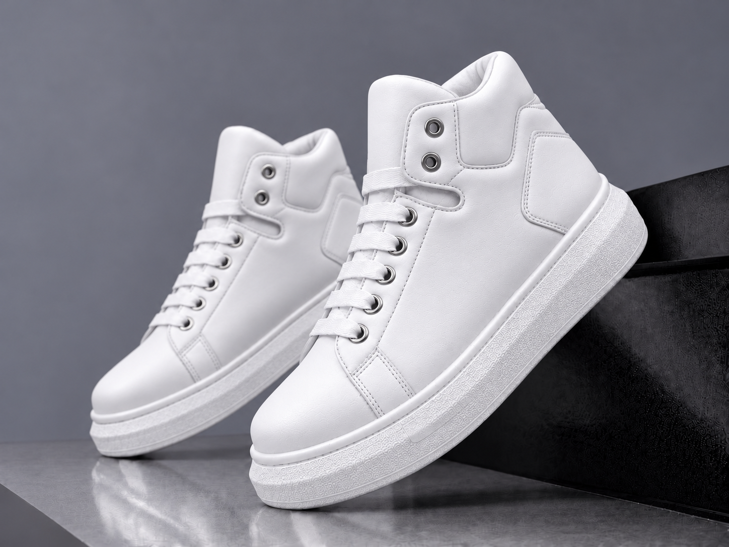 Adidasi barbati casual  albi 6616