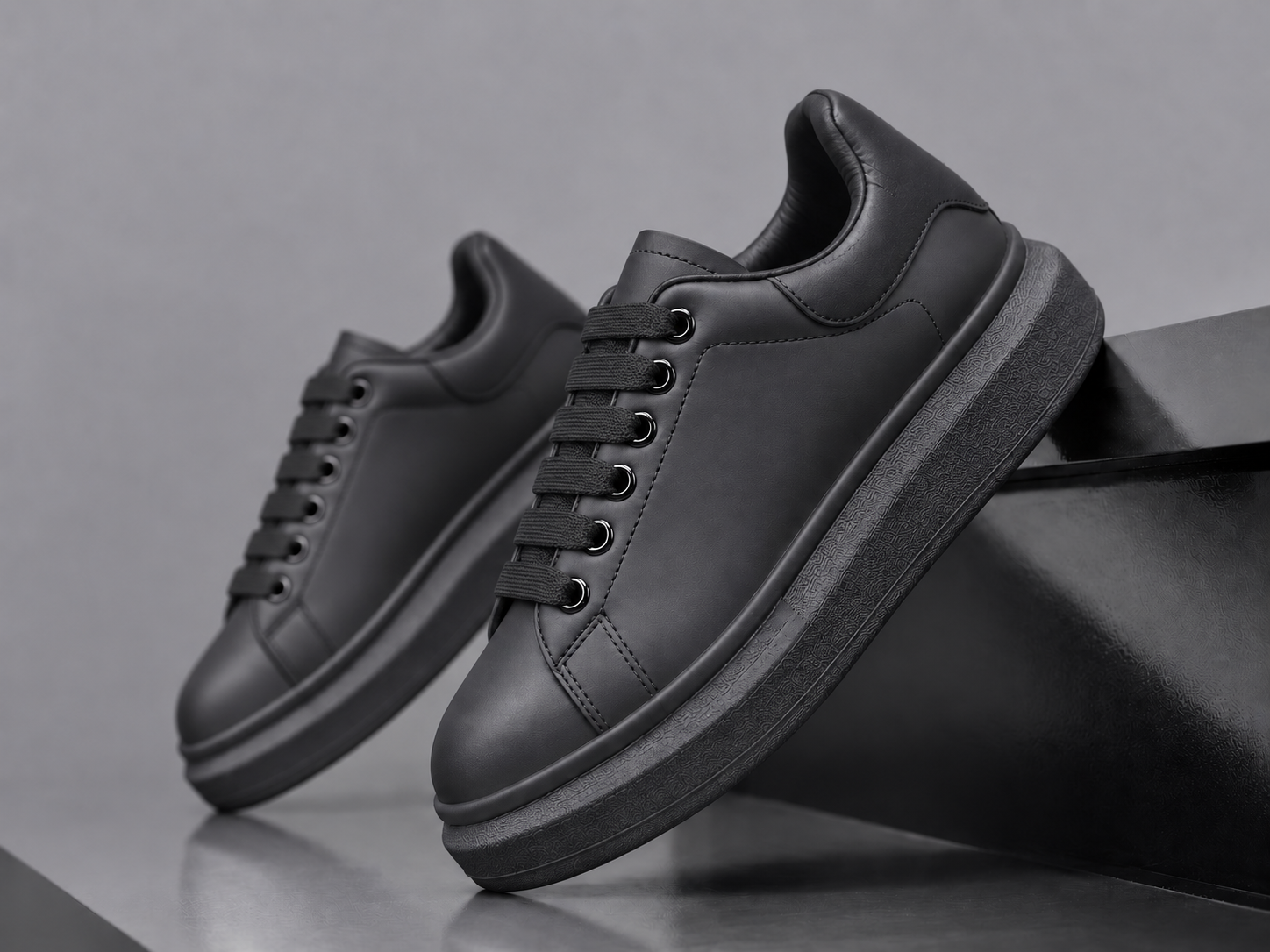 Adidasi barbati casual negri 6607