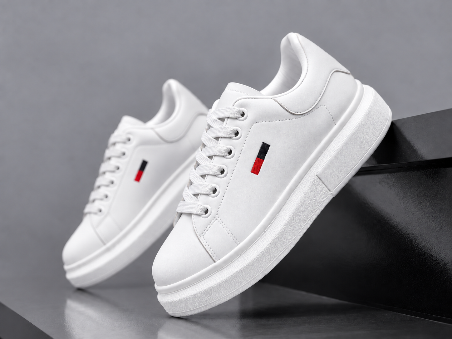 Adidasi barbati casual albi 6623