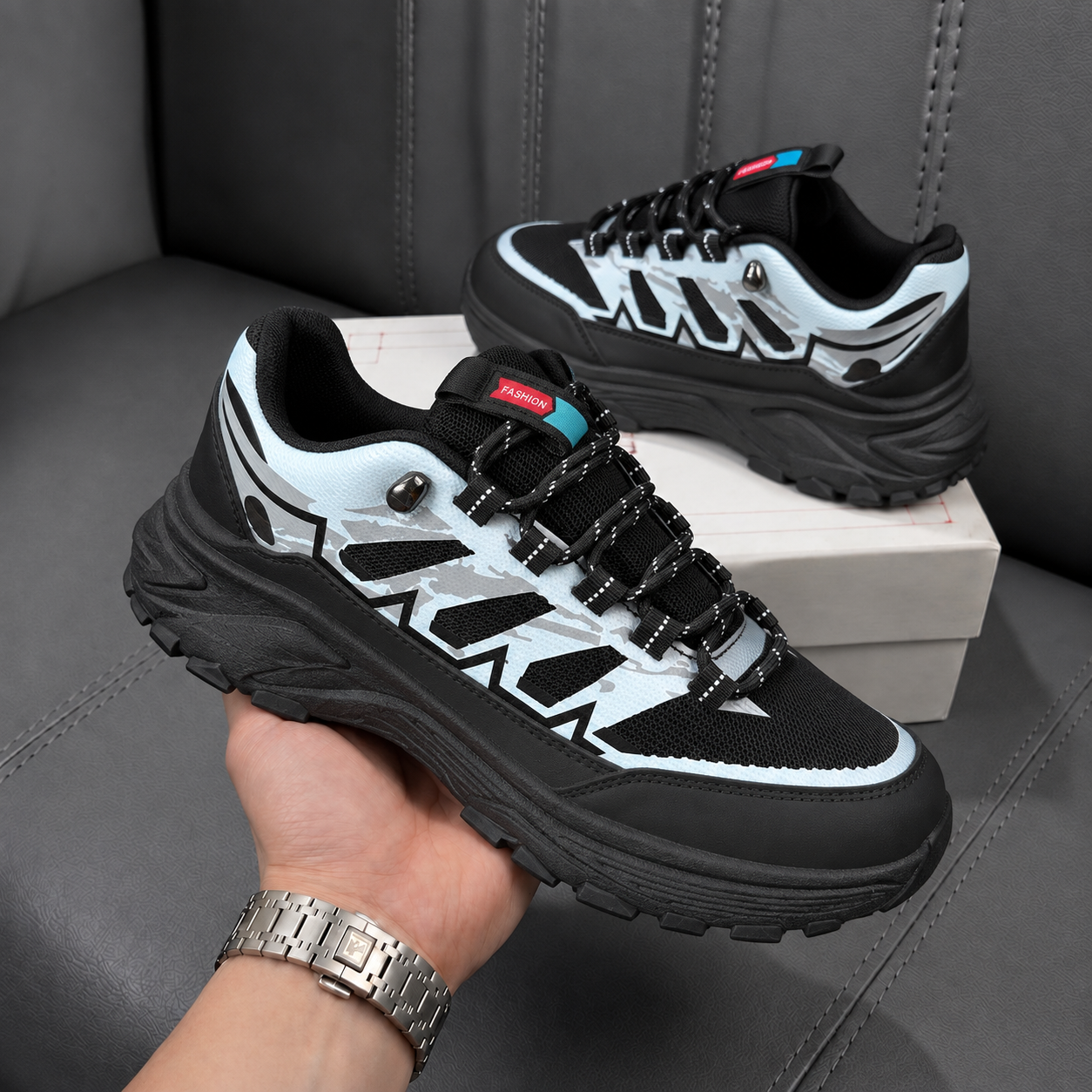 Adidasi barbati casual  negri A63
