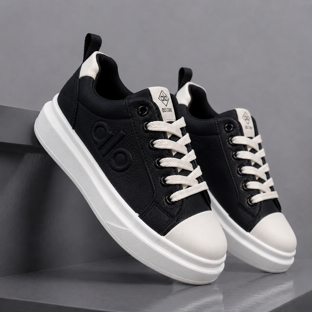 Adidasi barbati casual negri 1602 TT53-4
